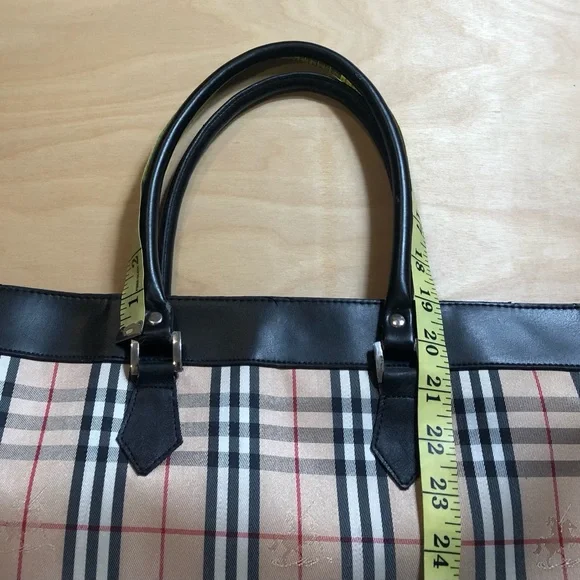 Burberry London Canvas Tote Bag 16inX12.5in - Picture 14 of 14